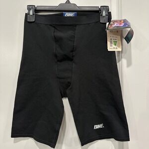 Vintage Bike Athletic Co Mens Medium Black Compression Performance Shorts 7625